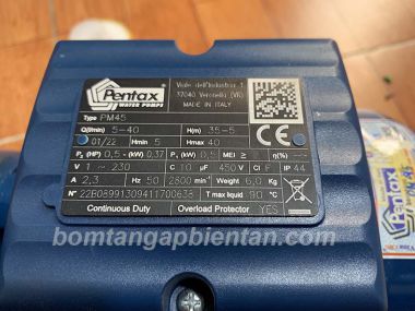 Máy Bơm Tăng Áp PENTAX PM45A/PM5